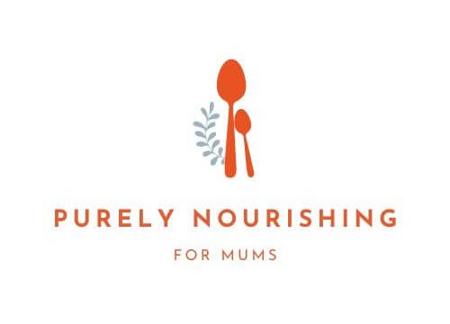 Purely Nourishing Logo Red Mums Vertical – Hannah Barth